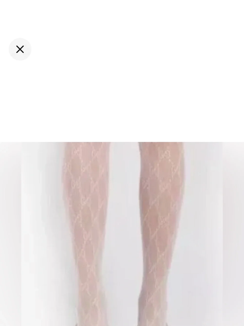 Sheer G Pattern White Women's Tights